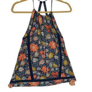 Lucky Brand Floral Boho Halter Top, NWT, XS
